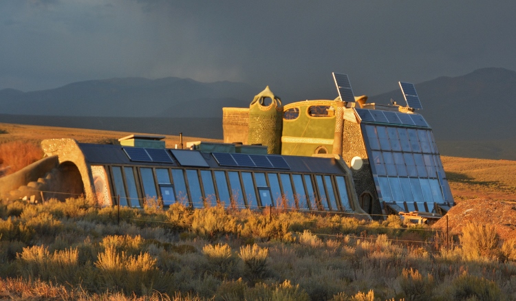 Earthship Biotech building